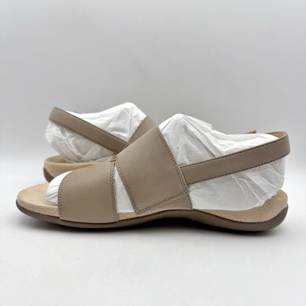 Vionic Womens Morro Slingback Sandals US 8.5 EU 39 Taupe Leather NIB - Picture 7 of 12
